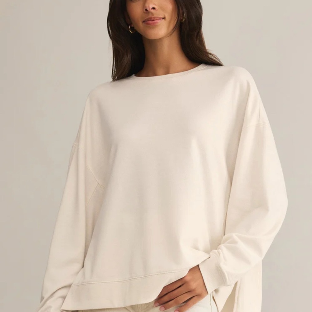 Z supply Cream Oversized weekender